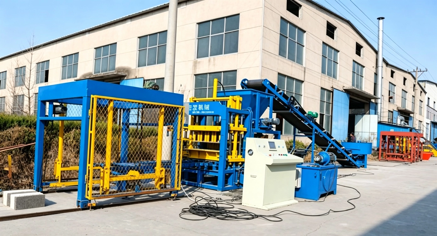 QT12-15 automatic concrete brick making machine