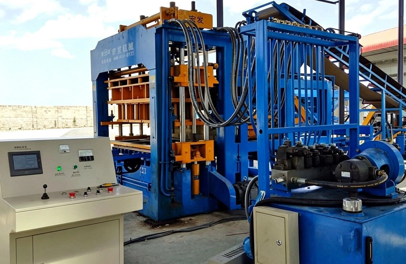 Hydraulic Station of QT12-15C Automatic Hollow Block Forming Machine