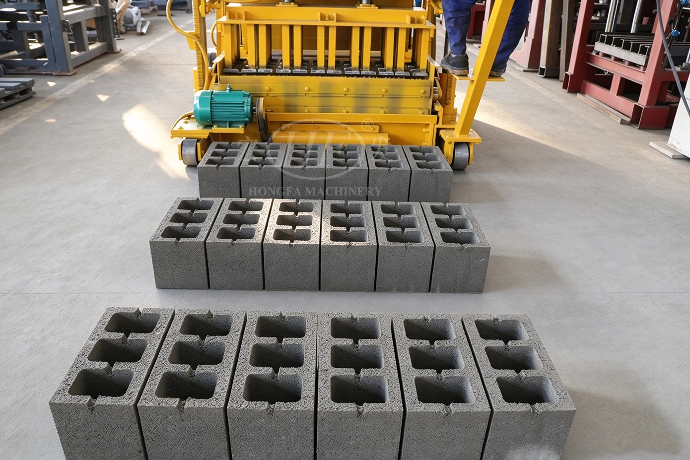 Hollow Block from Ds QMJ6-30 No Pallet Egg Laying Block Machine Hollow Block from Ds QMJ6-30 No Pallet Egg Laying Block Machine
