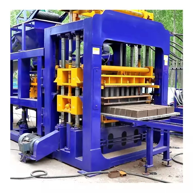 QT10-15 full automatic construction tools and equipment concrete block machine hollow brick making machinery