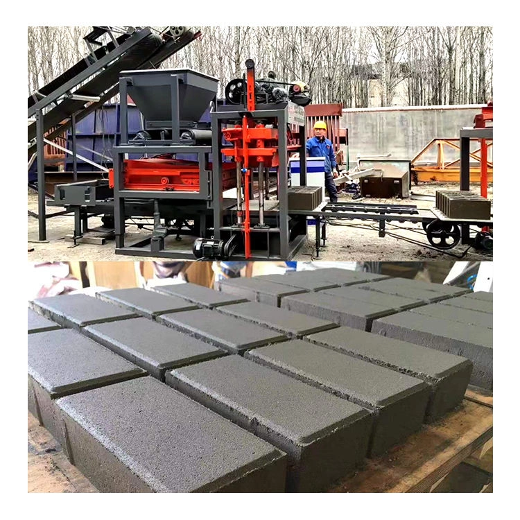 QTJ4-25 Small cheap Hollow Block Machine Concrete Brick Making Machinery construction machines for small business ideas