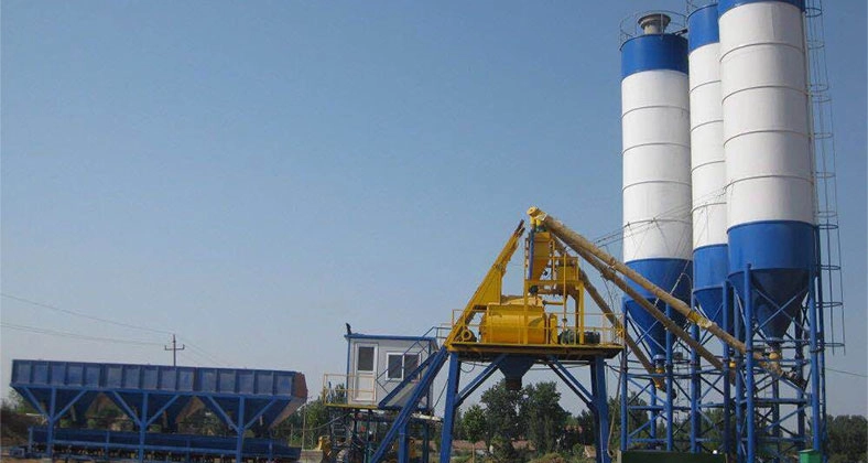 Grade maintenance of concrete mixer