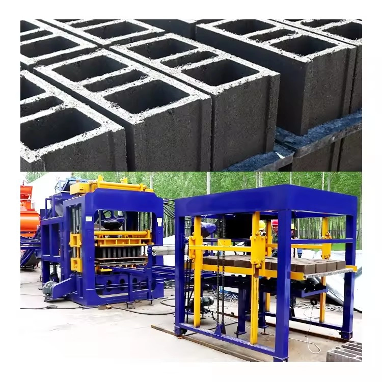 QT10-15 full automatic construction tools and equipment concrete block machine hollow brick making machinery