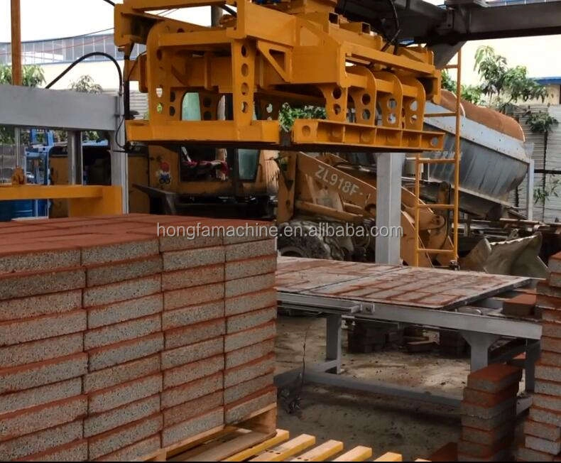 Concrete hollow block paver brick Palletizer machine Brick stacker