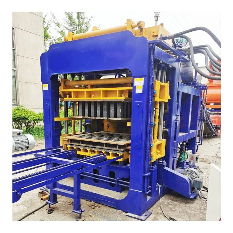 QT10-15 Hollow Block Making Machine Brick Paver Concrete Mold Features Vibration Method PLC Pump Components Cement Raw Material
