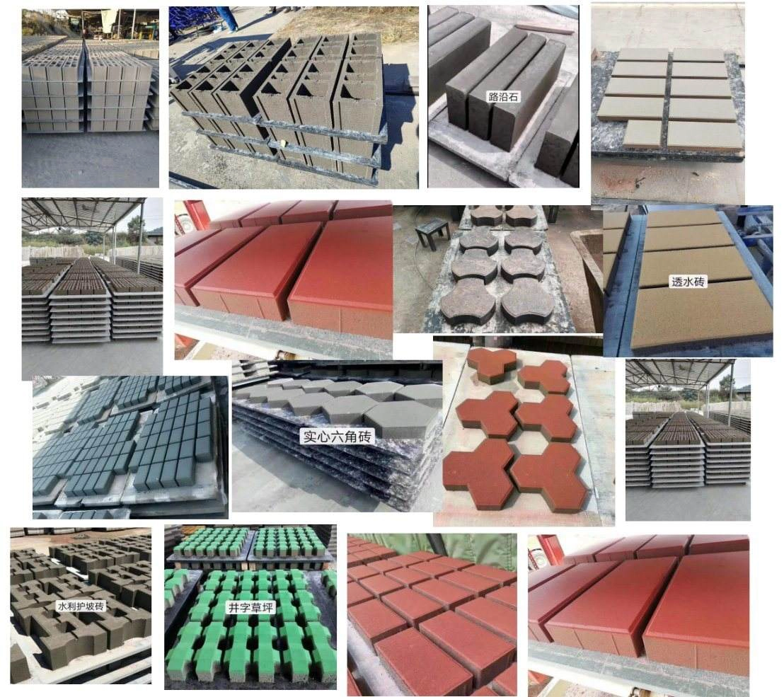 QT5-15 Concrete Hollow Block Brick Making Machine Paving Block Paving Vibration Method Construction Featuring PLC Pump
