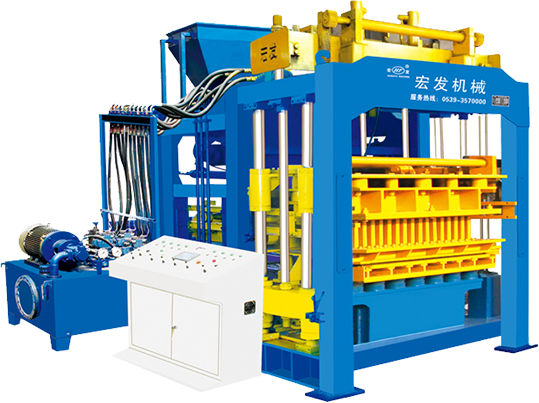 QT8-15 Fully Automatic Hydraulic Cement Concrete Block Making Machine Hollow Brick Molding Machine