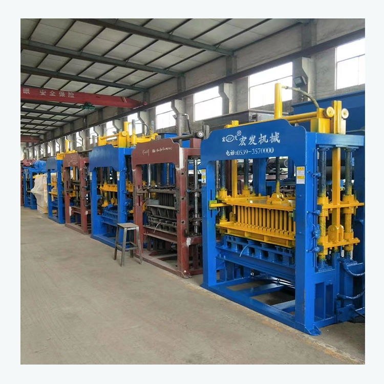 QTJ4-26 Hf Industry Semi Automatic Cement Concrete Hollow Block Making Machine