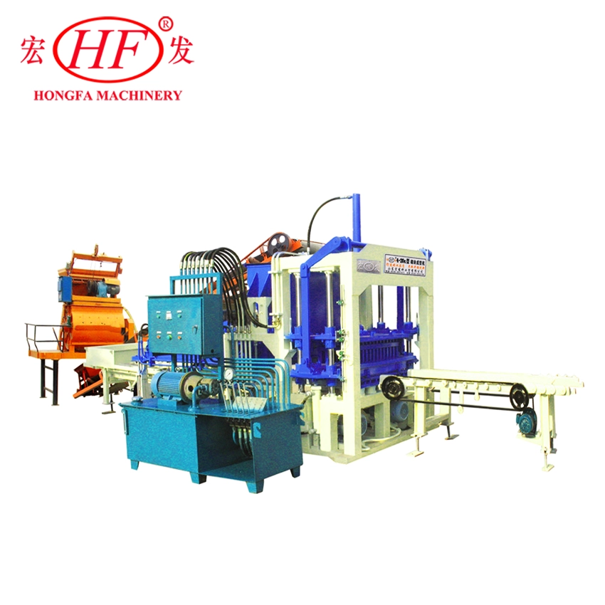 Qt4-20c Semi-automatic Hydraulic Concrete Hollow Pavers Block Making Machine