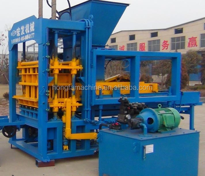 Qt4-20c Semi-automatic Hydraulic Concrete Hollow Pavers Block Making Machine
