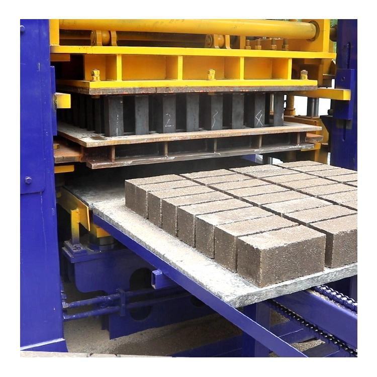 QT10-15 Hollow Block Making Machine Brick Paver Concrete Mold Features Vibration Method PLC Pump Components Cement Raw Material